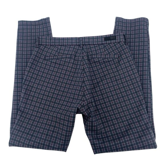 KUT From The Kloth Women's Size 10S Skinny Ponte Pants Size 10 Short Plaid - Picture 2 of 12